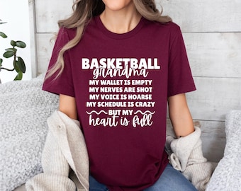Basketball Grandma | Family Game Day Shirts | Gift for Grandma | Free Shipping