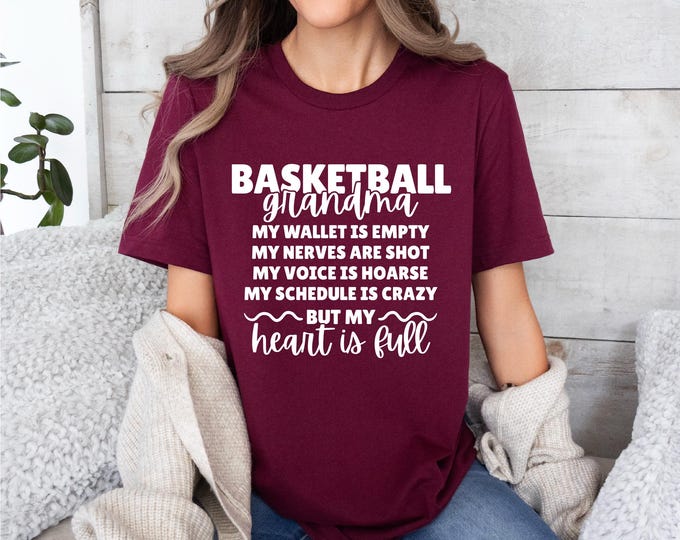 Basketball Grandma | Family Game Day Shirts | Gift for Grandma | Free Shipping