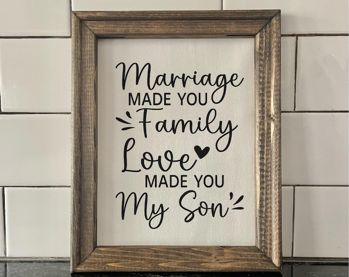 Gift for Future Son in Law | Custom Wedding Gift | Personalized Wedding Gifts for the Momentous Celebration | Custom Wall Art