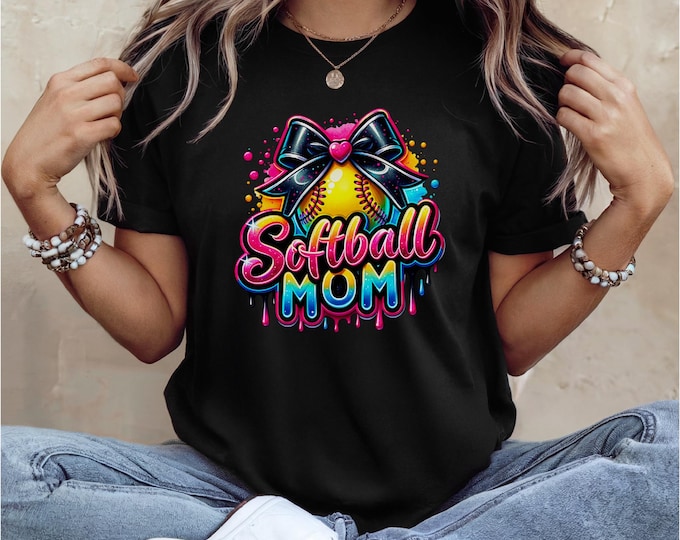 Proud Softball Mom Shirt | Softball Game Day Shirt | Family Softball Shirts | Gift for Mom