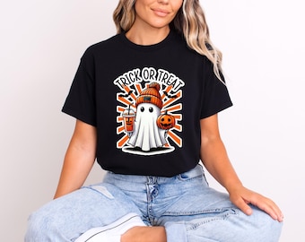 Trick or Treat | Retro Halloween Shirt | Fall Shirt | Free Shipping