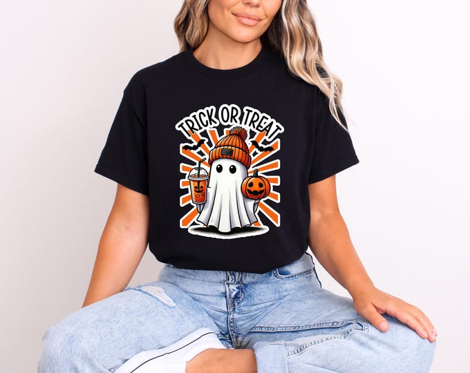 Trick or Treat | Retro Halloween Shirt | Fall Shirt | Free Shipping