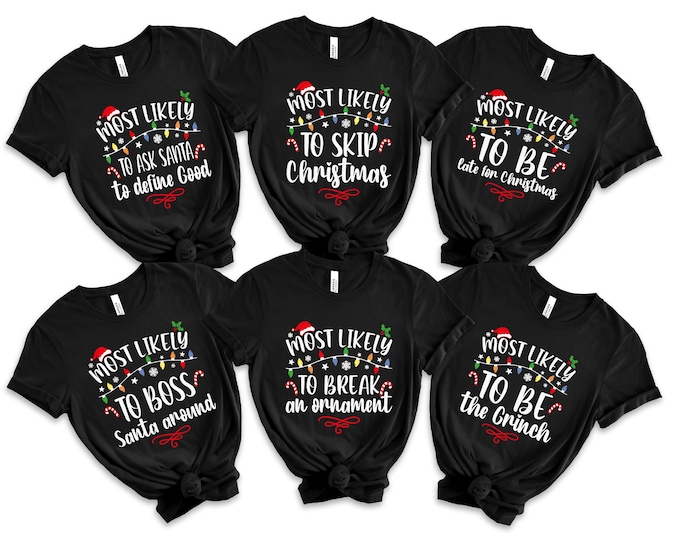 Custom Family Shirts | Christmas Party | Couples Christmas Shirt | Funny Christmas Shirts | Matching Shirts | Free Shipping