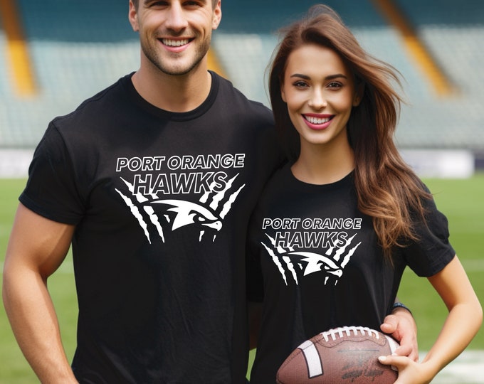 Port Orange Hawks Shirt | Hawks Football Shirt | Hawks Cheer Shirt | Custom Hawks Team Shirt | Team Spirit