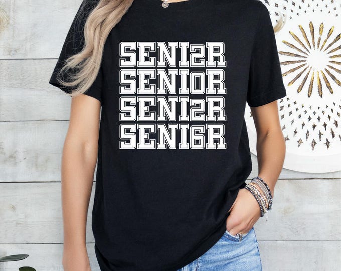 Senior Shirt | Class of 2026 | Digital Senior Design | Back to School | High School | College | Graduation | Free Shipping