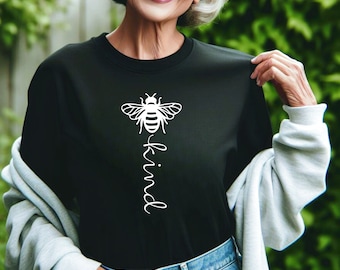 Bee Kind Shirt | Bumble Bee Shirt | Bee Theme | Be Kind | Motivational Tee | Bee Minimalist Shirt | Free Shipping