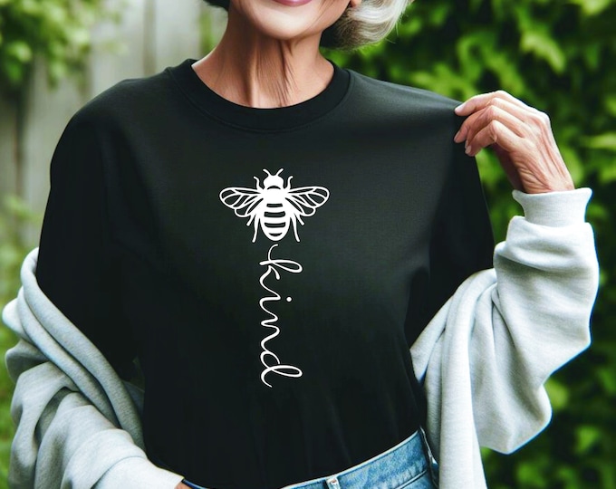 Bee Kind Shirt | Bumble Bee Shirt | Bee Theme | Be Kind | Motivational Tee | Bee Minimalist Shirt | Free Shipping
