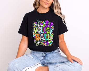Purple Retro Volleyball Shirt | Game Day Apparel