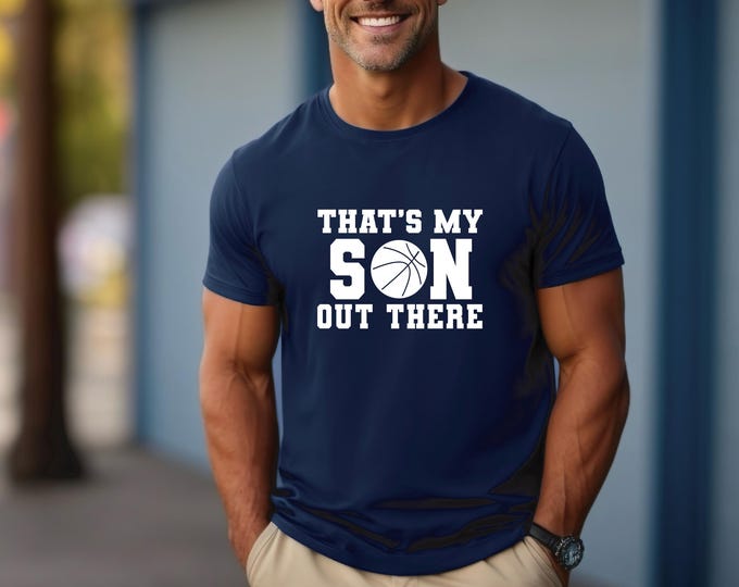 Basketball Moisture Wicking Shirt | That’s My Son | Basketball Mom Shirt | Basketball Dad Shirt | Matching Family Shirts | Game Day Tees