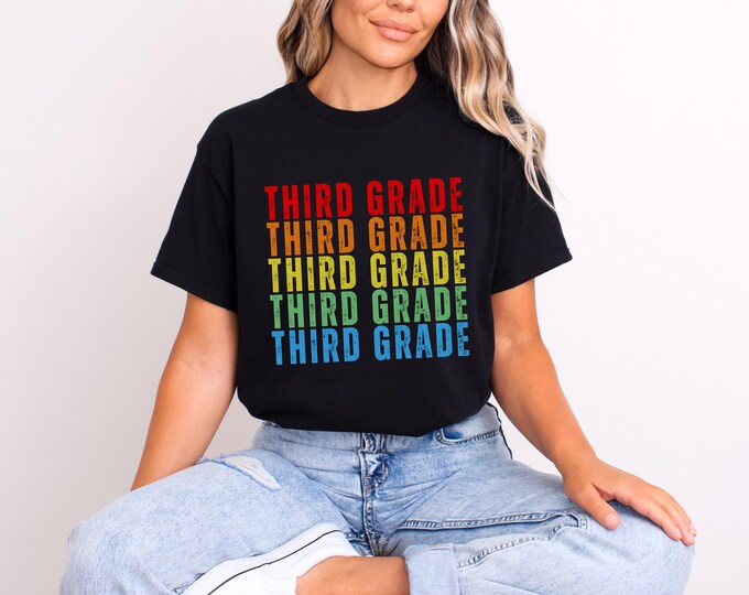 3rd Grade Teacher or Student Shirt | Back to School Elementary Apparel