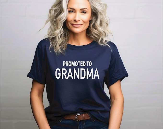 Pregnancy Announcement for Grandparents | Promoted to Grandma Shirt | New Grandma Gift