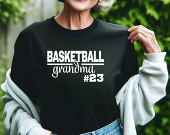 Basketball | Custom Basketball Grandma Shirt | Proud Grandma | Basketball Family Swag | Perfect Gift for Grandma