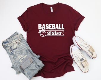 Sister Baseball Shirt | Baseball Sister Shirt | Gift for Sister | Sister Game Day Shirt | Matching Baseball Family | Free Shipping