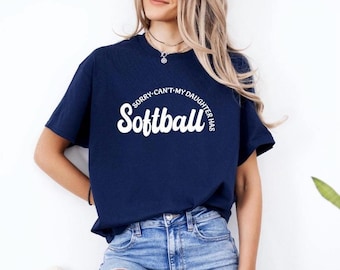 Sorry Can't Softball Shirt | Dad Softball Shirt | Mom Softball Shirt | Gift for Mother's Day | Softball Gift | Free Shipping