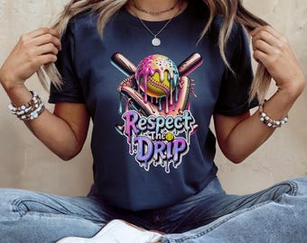 Dripping Sweat Softball Shirt | Softball Game Day Shirt | Family Softball Shirts | Softball Gifts | Gift for Her