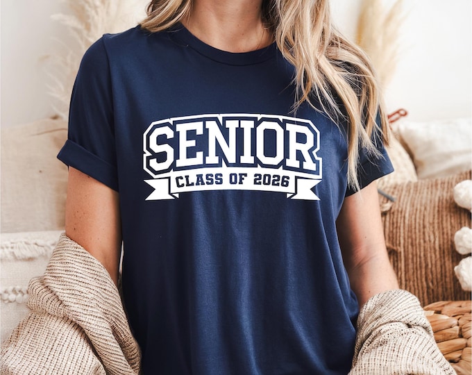 Senior Shirt | Class of 2026 | Senior Ribbon | Back to School | High School | College | Graduation | Free Shipping