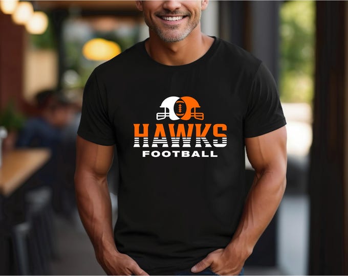 NEW Hawks Football | Football Helmets Design | Game Day Shirts | Free Shipping