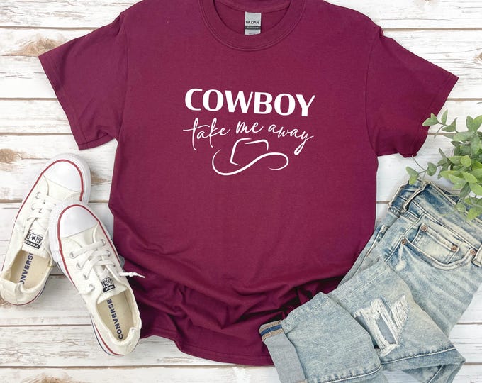 Country Music | Cowboy Take Me Away | Country Girl Shirt | Country Music TShirt | Gift for Country Music Fan