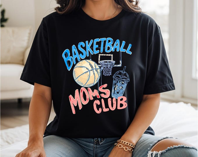 Basketball Mom Shirt | Color Retro | Game Day Family Tee | Basketball Tournaments