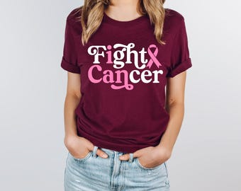 I CAN | Fight Cancer | Inspirational Breast Cancer Awareness Shirt | Pink Ribbon | Breast Cancer Shirt | Free Shipping
