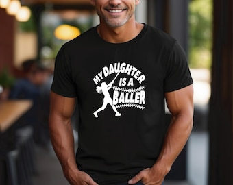 Softball T-shirt | Softball That’s My Daughter Shirt | Proud Softball Mom | Proud Softball Dad | Softball Game Day Shirt | Free Shipping