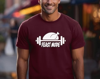 Thanksgiving Performance Shirt | Funny Thanksgiving Shirt | Feast Mode | Thanksgiving Dinner | Beast Mode Shirt | Funny Workout | Ships Free