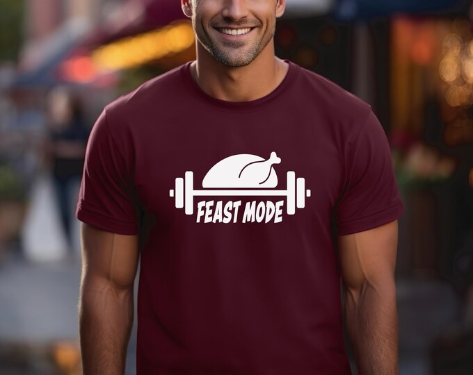 Thanksgiving Performance Shirt | Funny Thanksgiving Shirt | Feast Mode | Thanksgiving Dinner | Beast Mode Shirt | Funny Workout | Ships Free