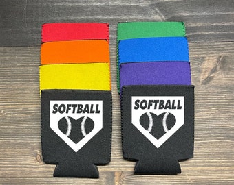 Dug Out Coozies | Softball Team Gifts | Softball Can Coolers | Softball Party Favors | Perfect for Game Day | Softball gifts