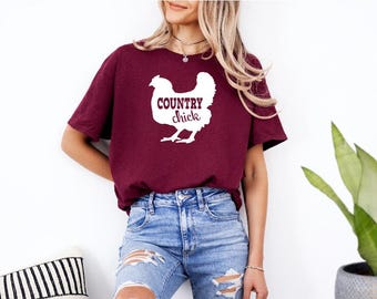 Country Chick Chicken Shirt | Livestock Humor T-Shirt