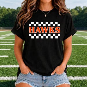 Checkered Hawks Shirt | Hawks Nation Fan Apparel