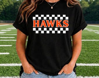 Checkered Hawks Shirt | Hawks Nation Fan Apparel