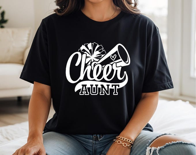Cheer Aunt Shirt | Cheer Competition Day | Aunt Cheer Shirt | Bella Canvas Gildan A4 | Free Shipping