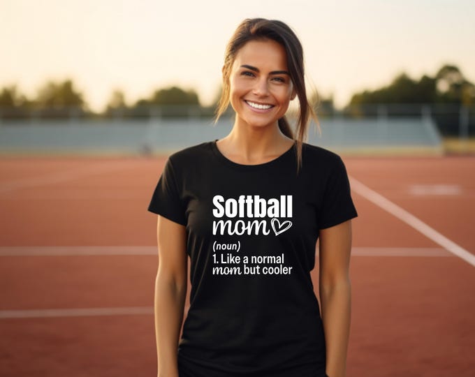 Softball Tshirt | Proud Softball Mom Shirt | Softball Daughter Shirt | Softball Game Day Shirt | Family Softball Shirts | Gift for Mom