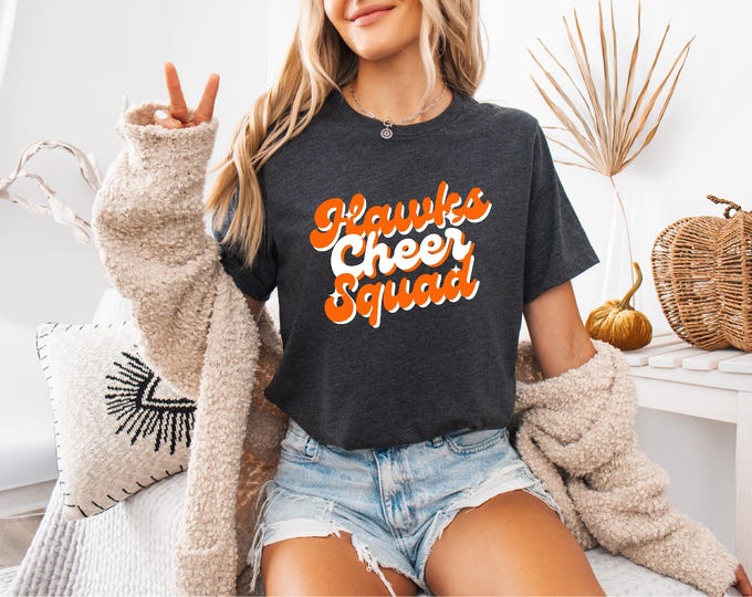 Hawks Cheer Squad | Port Orange Hawks Cheer Shirt | Cheer Swag | Free Shipping