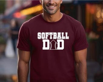 Softball Dad T-Shirt | Moisture Wicking Game Day Apparel