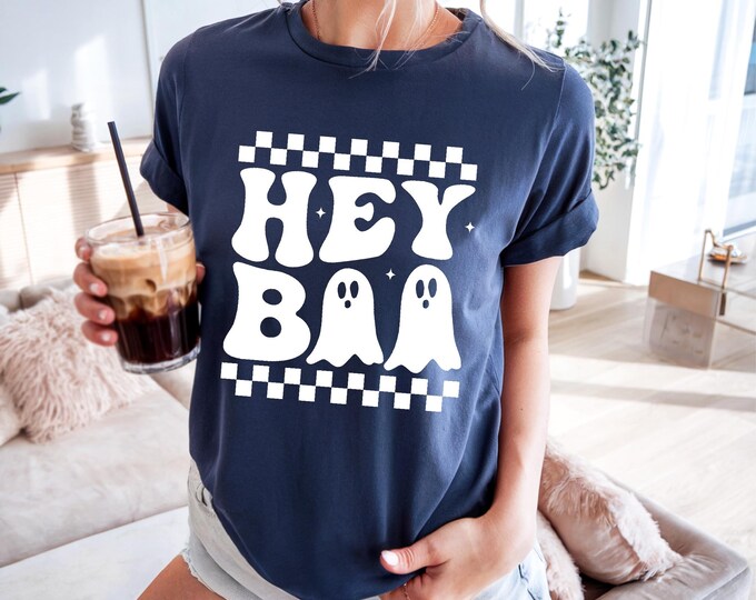 Hey Boo | Ghost Shirt | Classy Halloween Shirt | Spooky Shirt | Halloween Themed | Free Shipping