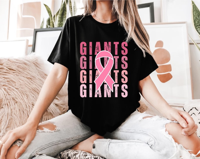 Giants Pink Out T-Shirt: Breast Cancer Awareness, Sports Theme