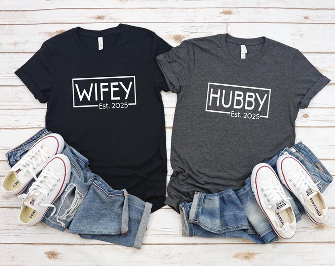 Custom 2025 Wifey Shirt | Customized Bride Tee: Ideal Bridal Shower Gift | Gift for Her | Bridal Shower Gift | Free Shipping