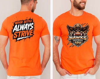12U | Port Orange Hawks Football Shirt | Show Your Team Spirit | Free Shipping