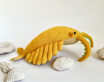 Anomalocaris Wool Toy Sun Gold