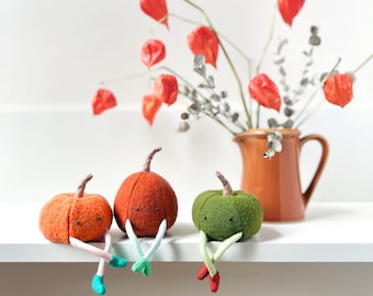 Lil Pumpkin Wool Plush Decoration