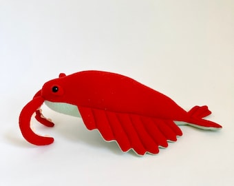 Anomalocaris Wool Toy Cherry/Mint