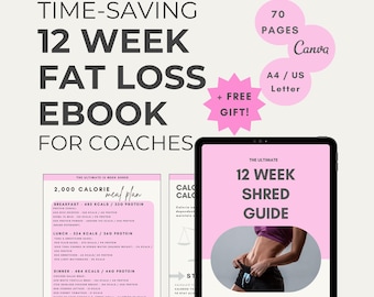 12 Week Fat Loss Program for Women: Fitness Ebook Canva Template