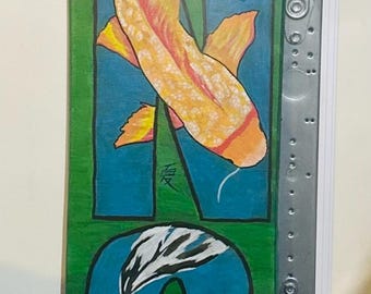 Custom Painted Vintage Snowboard