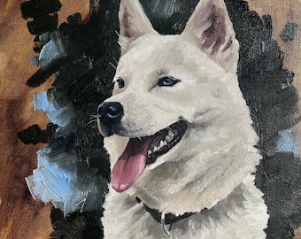 Custom Dog Portrait | Pet Memorial | Dog Painting