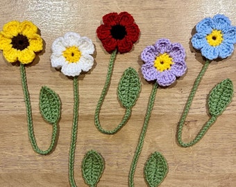 Crochet Flower Bookmark