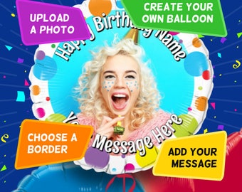 Personalised Photo Balloon.  Orders ship within 24 hours