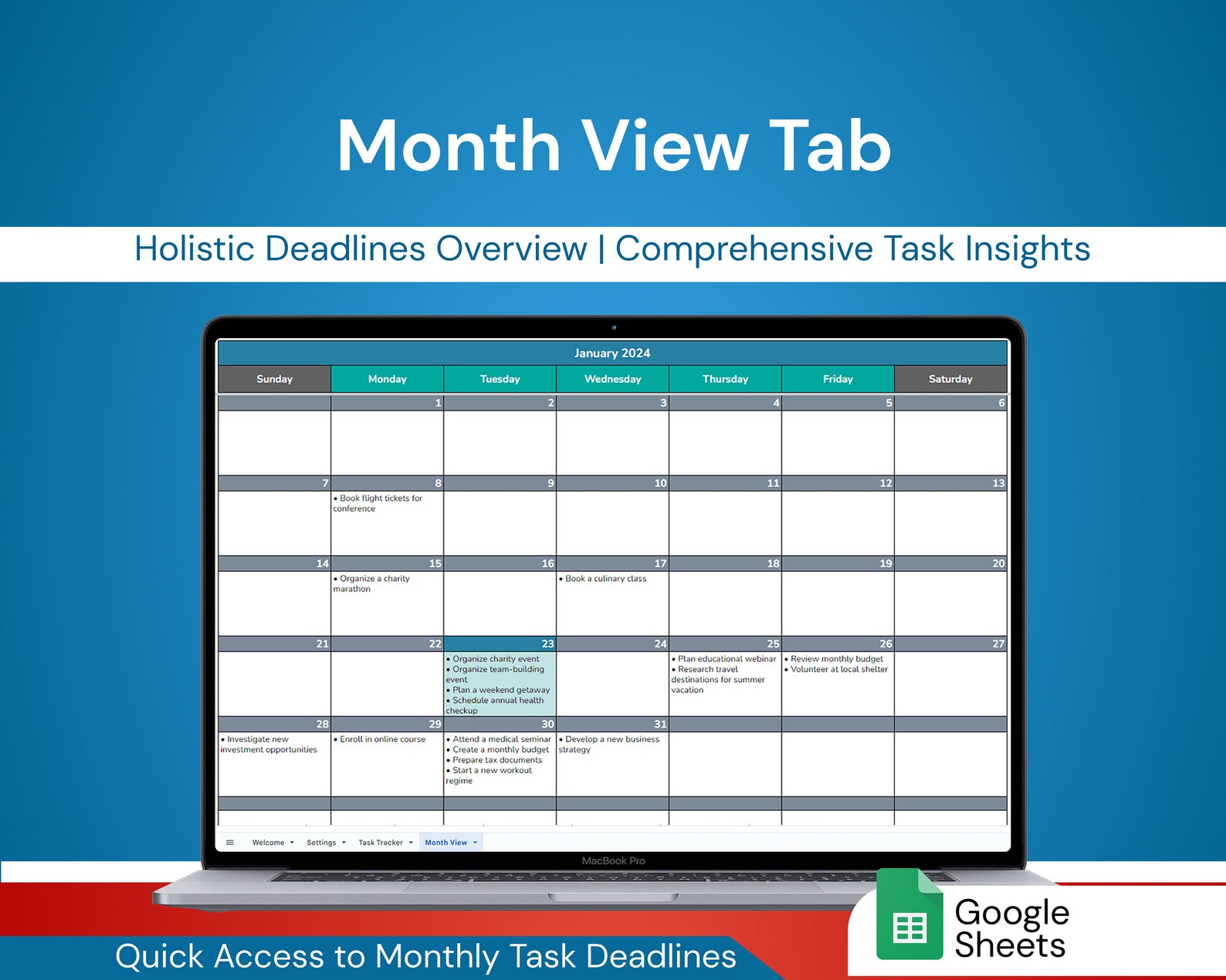 Task Tracker Pro: Task Priority and Progress Tracking | Google Sheets ...
