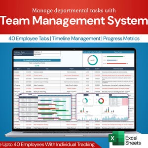 Team Management System | Projects & Tasks Tracking System | Excel