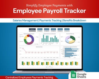 Employee Payroll Tracker | Salaries Calculator & Payments Management | Google Sheets